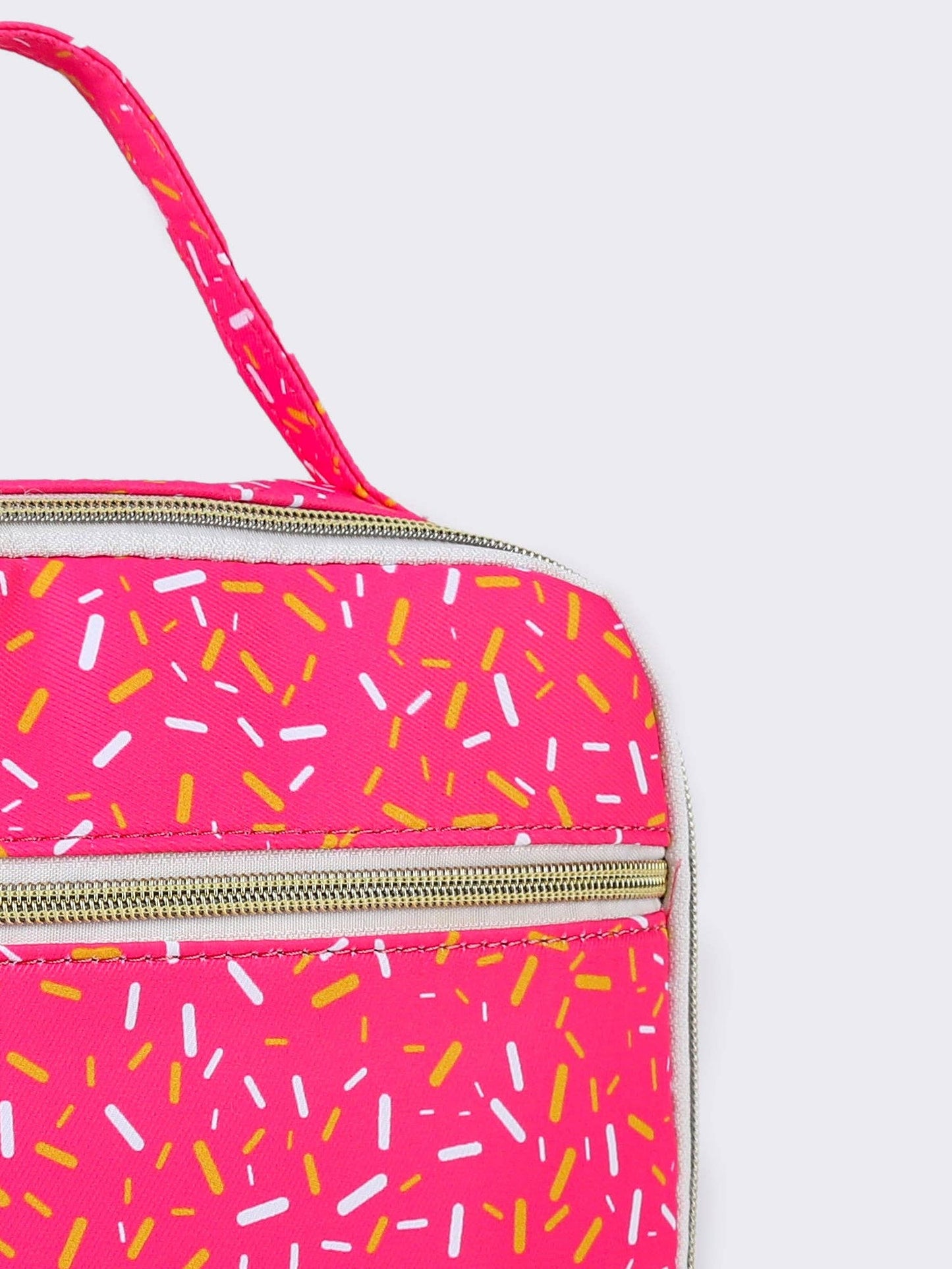 Pink Ice Cream Drip Canvas Lunch Box