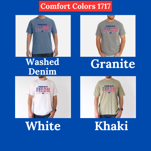 Men's Short Sleeve Comfort Colors- I'm Voting for a felon T-shirt