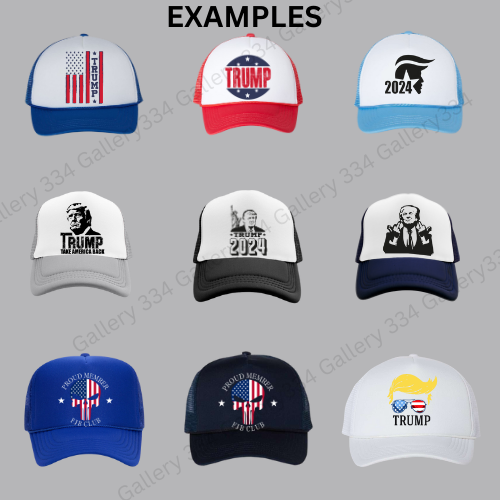 Trump Trucker Hats- Choose your hat and design!