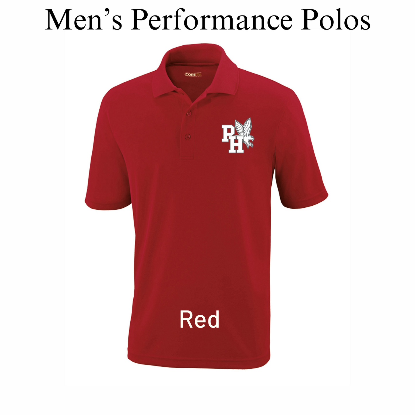 Men's Performance Polo- PH Eagle Logo Gallery 334