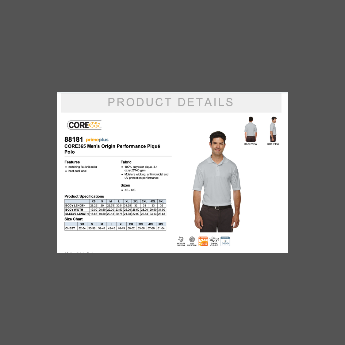 Men's Performance Polo- Red Level Tigers