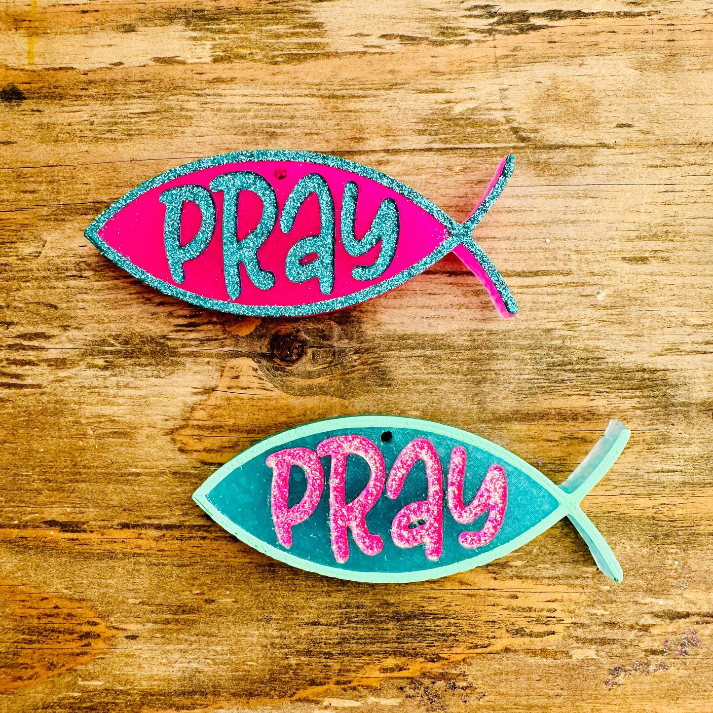 **Custom** “Pray” Christian Fish Car Freshie Southern Creek Wholesale