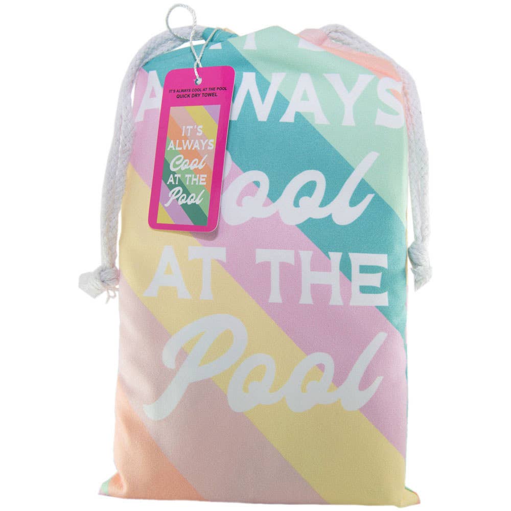 It's Always Cool At The Pool Quick Dry Towel Katydid