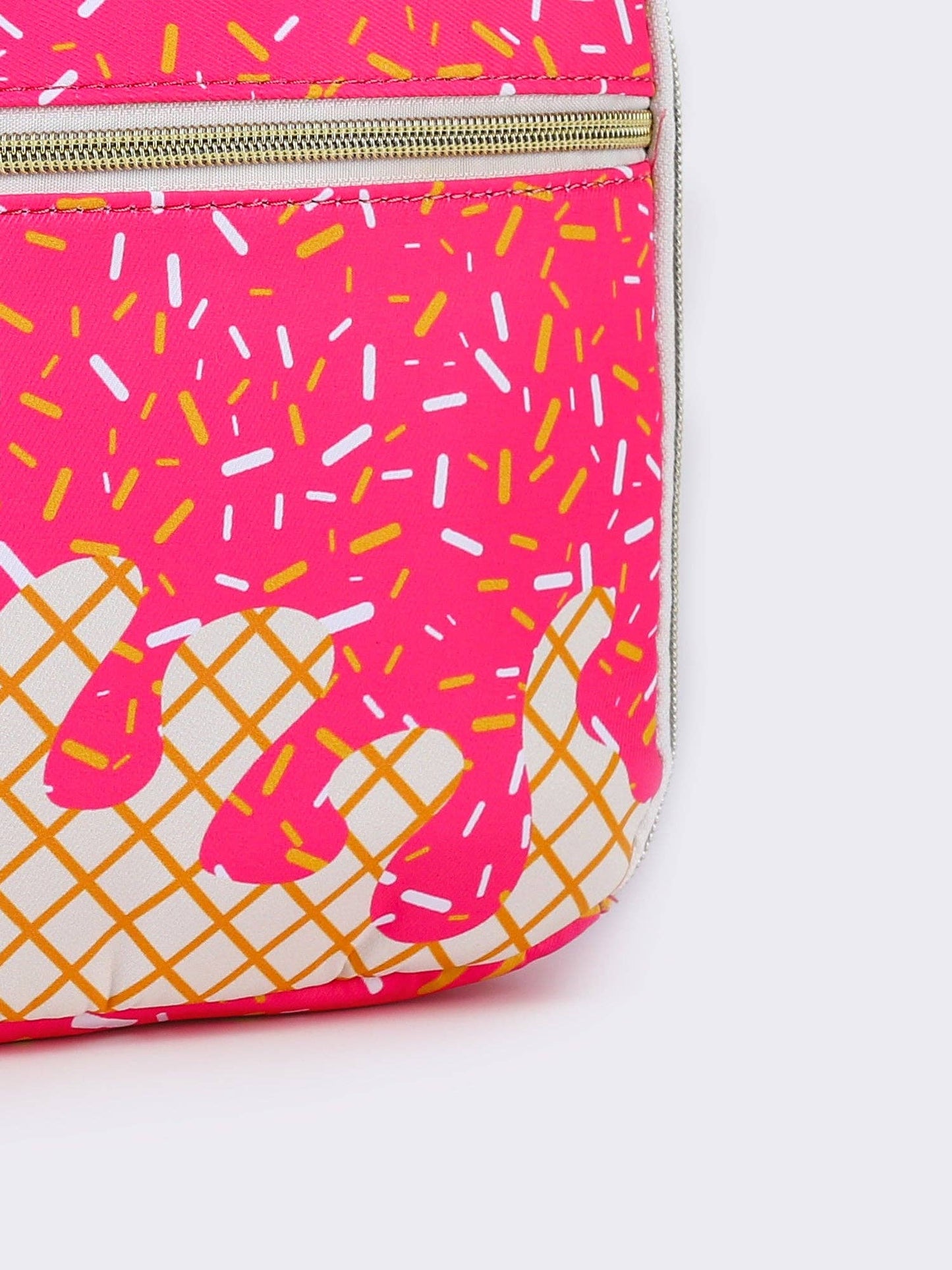 Pink Ice Cream Drip Canvas Lunch Box