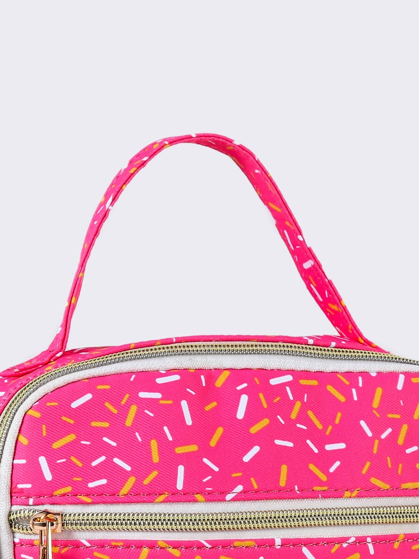 Pink Ice Cream Drip Canvas Lunch Box