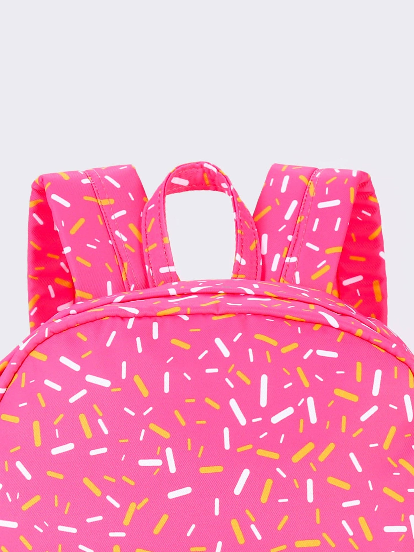 Pink Ice Cream Drip Kids Canvas Backpack