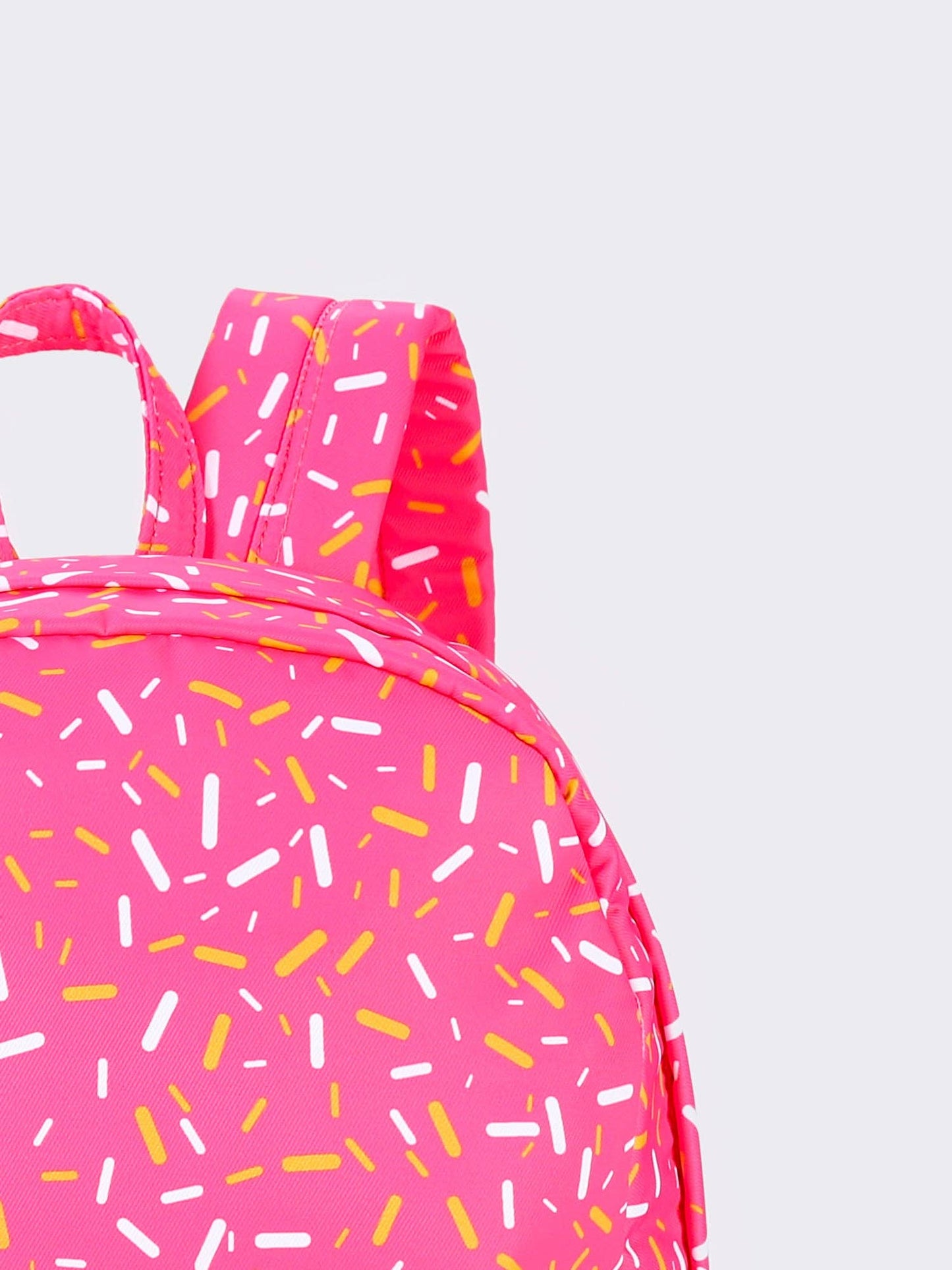 Pink Ice Cream Drip Kids Canvas Backpack