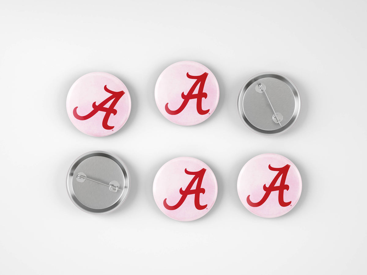 Alabama Pink Logo Button Cute As A Button