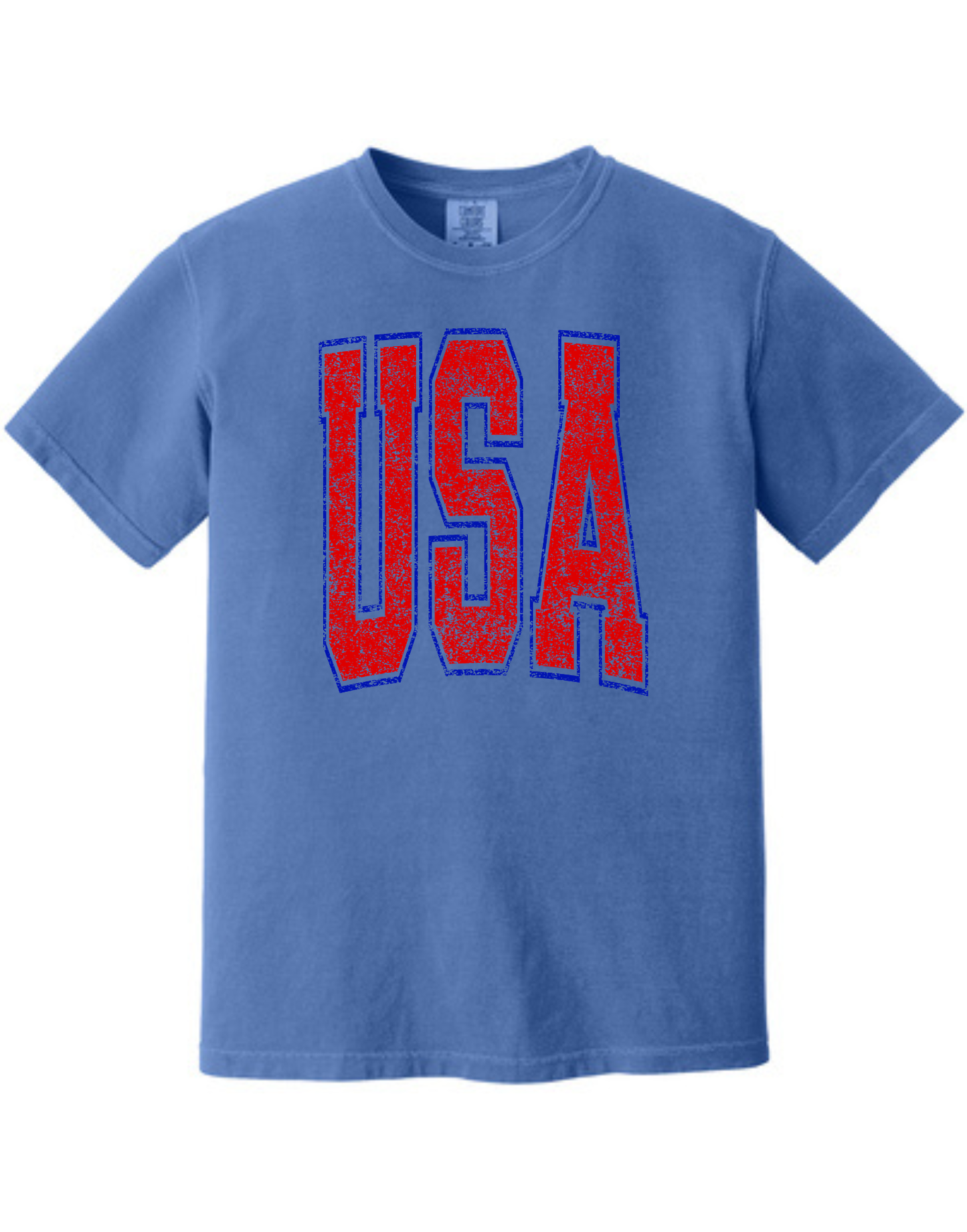 USA Distressed Varsity T-Shirt Gallery 334