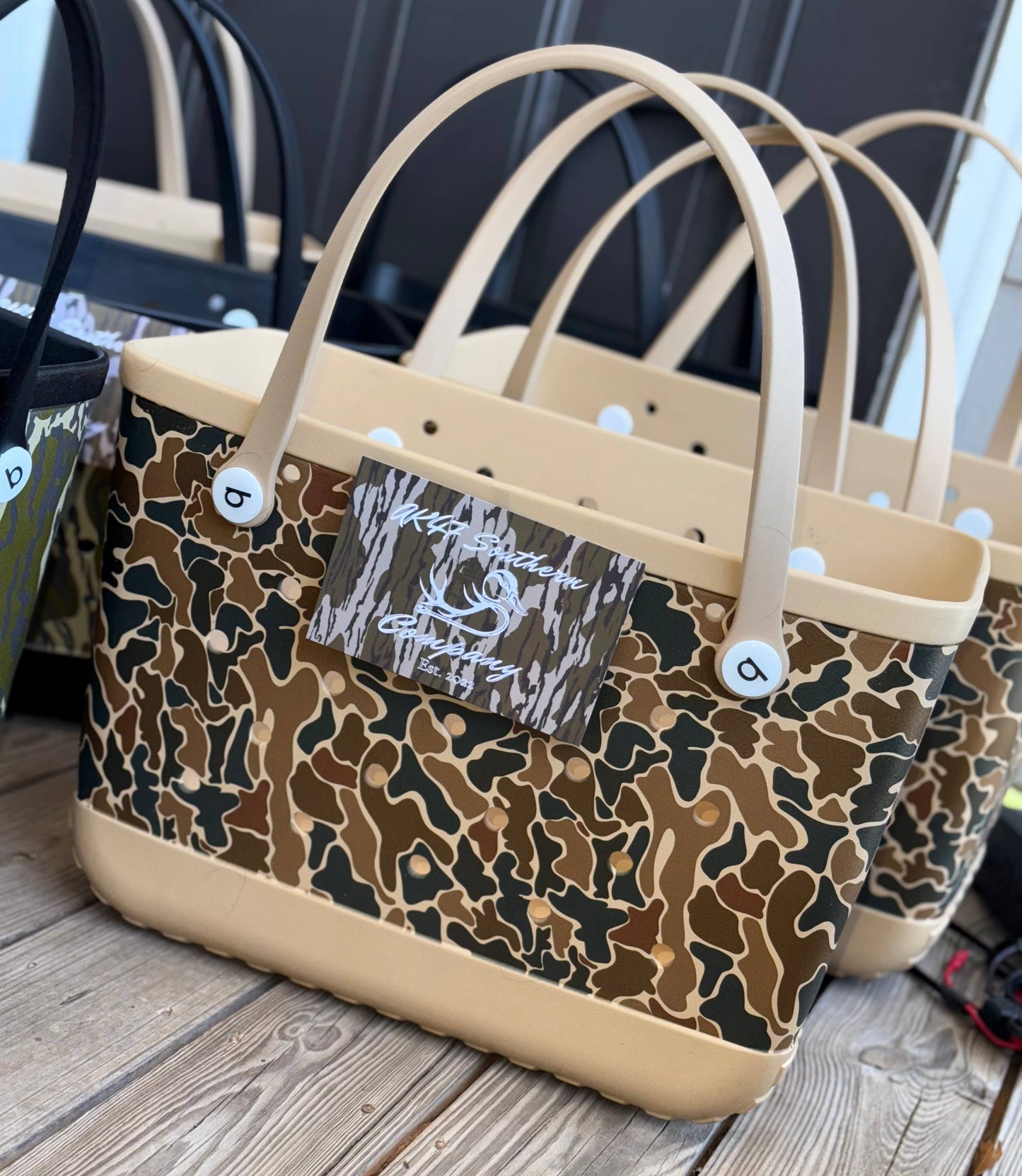Retro Camo Beach Bag (read description!)