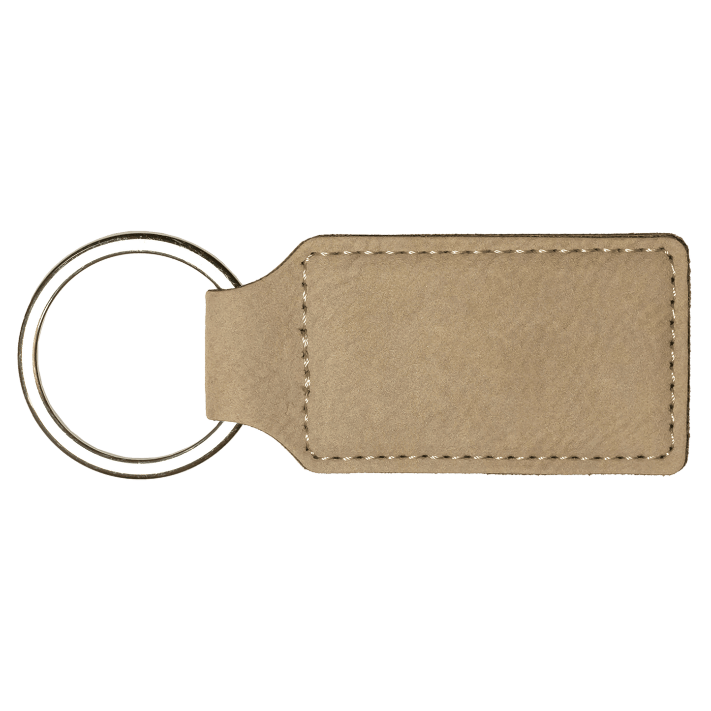 Customized Leatherette Rectangle Keychains