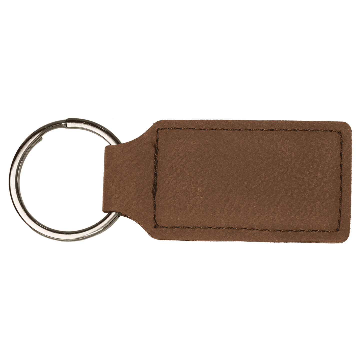 Customized Leatherette Rectangle Keychains