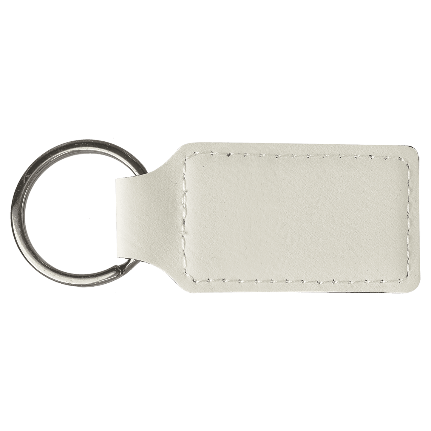 Customized Leatherette Rectangle Keychains