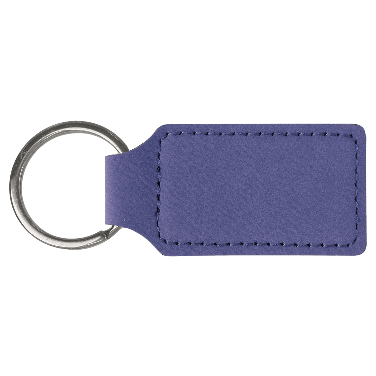 Customized Leatherette Rectangle Keychains