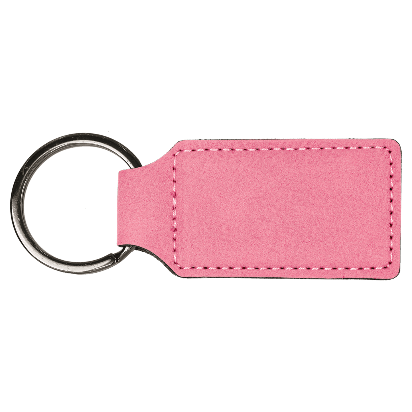 Customized Leatherette Rectangle Keychains