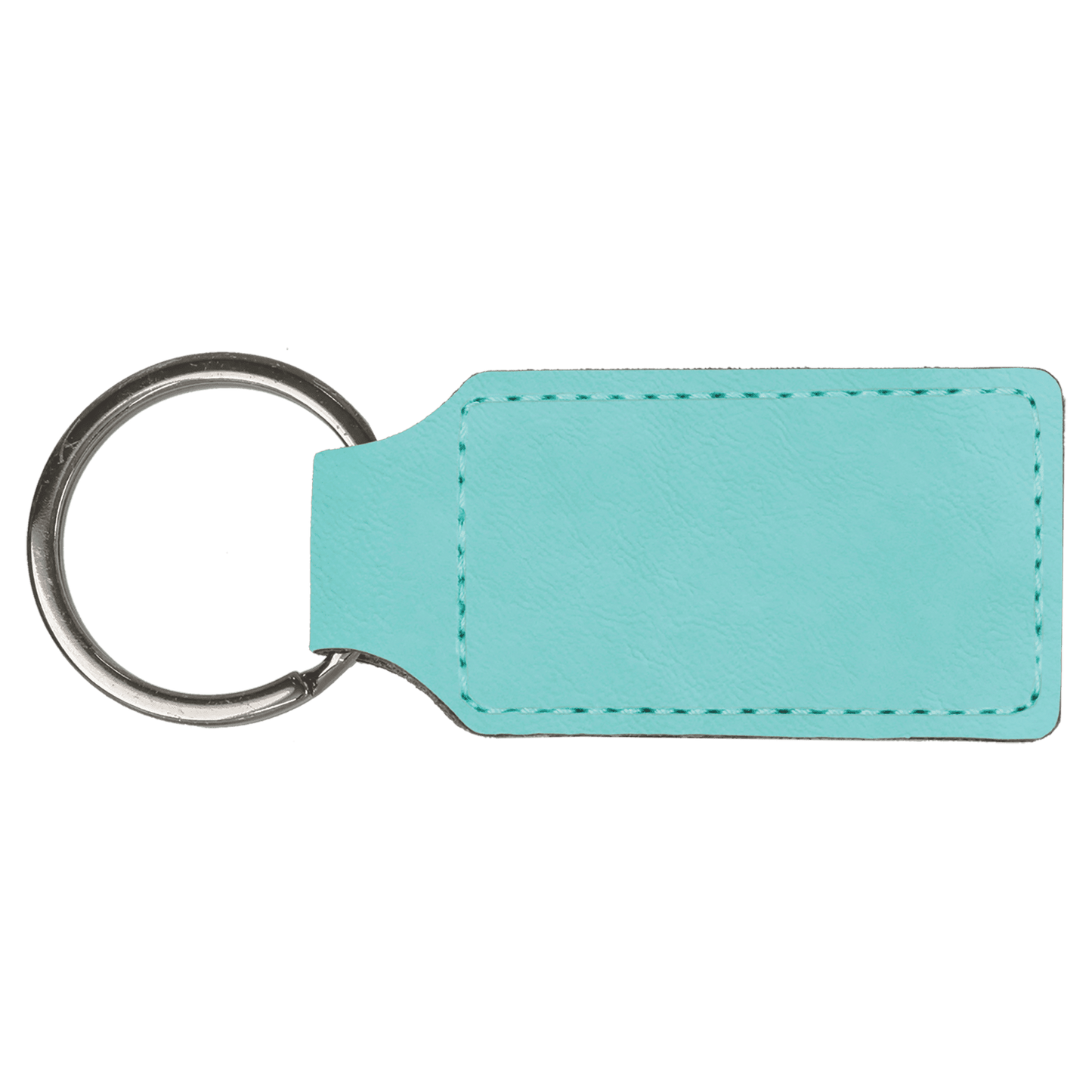 Customized Leatherette Rectangle Keychains