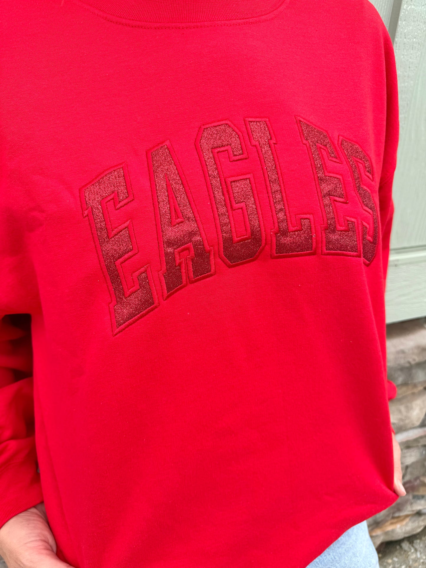 Monochromatic Glitter Spirit Sweatshirt Gallery 334