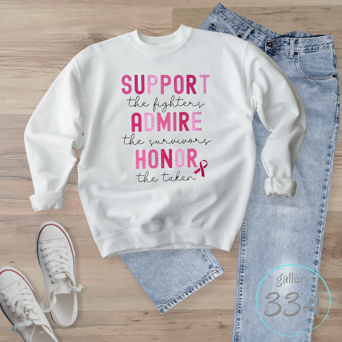 Support Breast Cancer Sweatshirt