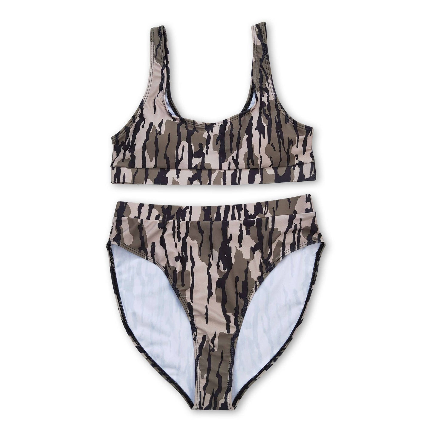 Bottomland print adult men summer swim trunks