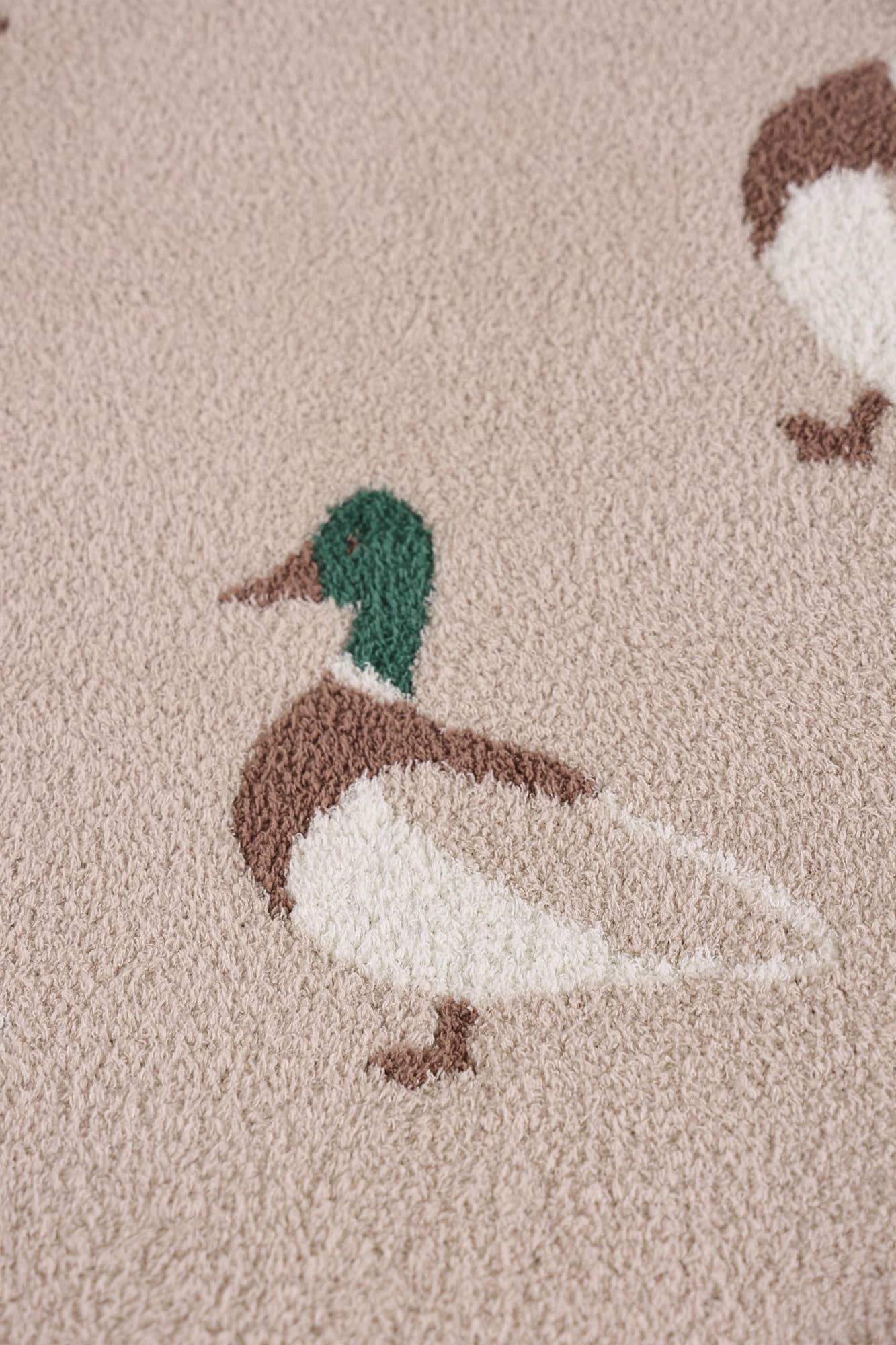 Lux Mallard Throw Blanket | Ultra Soft Duck Camo Plush Blank Graphic Tees & Co.