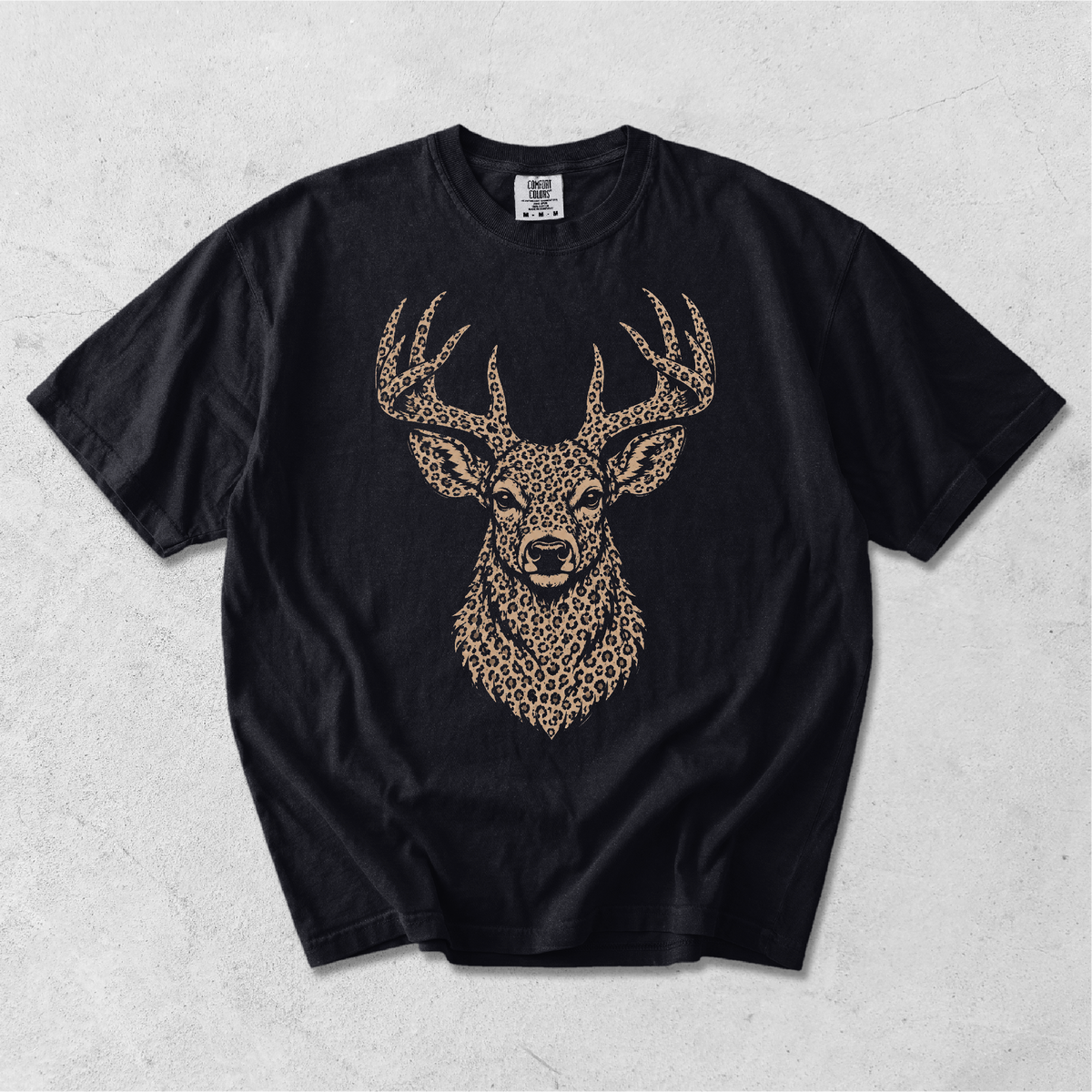 Leopard Buck - Comfort Colors 1717 Short Sleeve T-Shirt Gallery 334