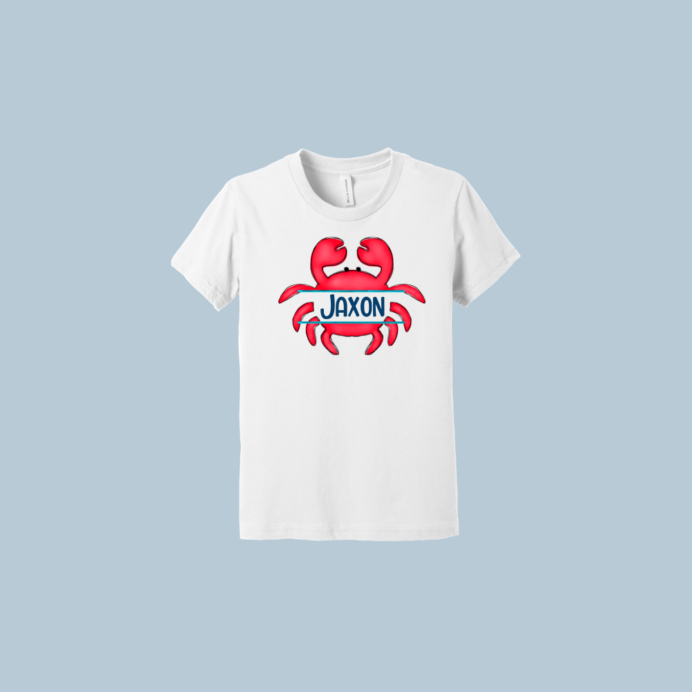 Crab Custom T-Shirt-Youth Bella Canvas