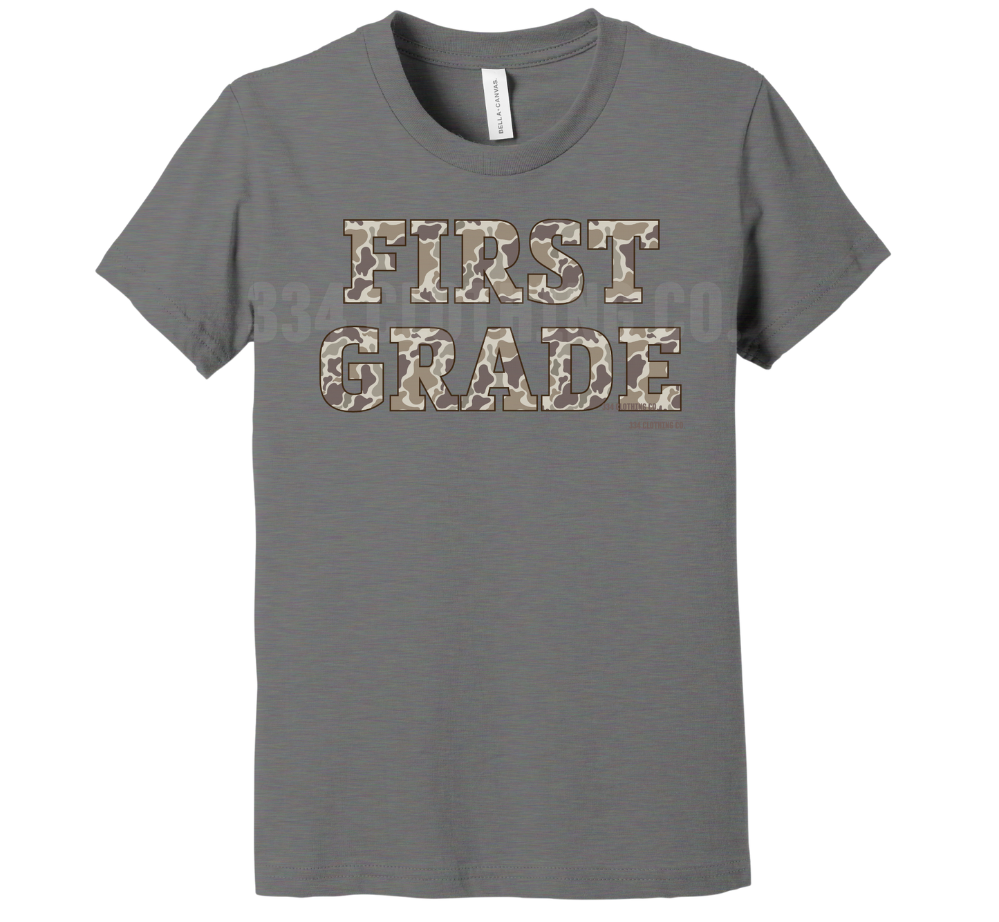 Old School Camo Grade T-Shirts (Pre-K through 6th)