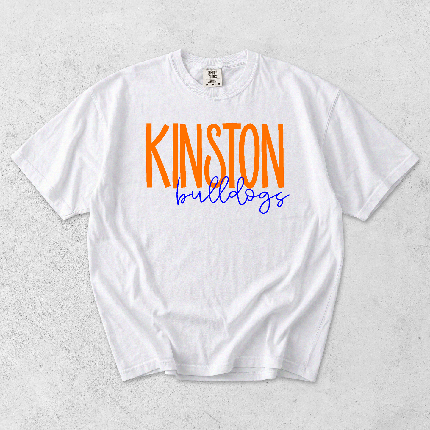 Kinston Bulldogs Comfort Colors tee - White