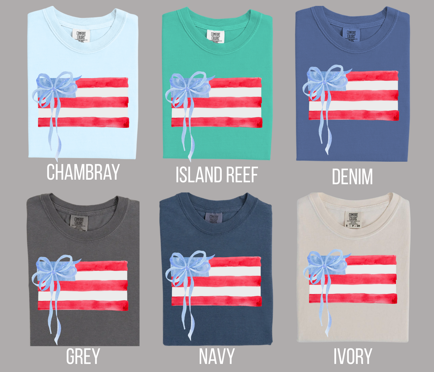 Women's Patriotic Flag Comfort Colors T-Shirt