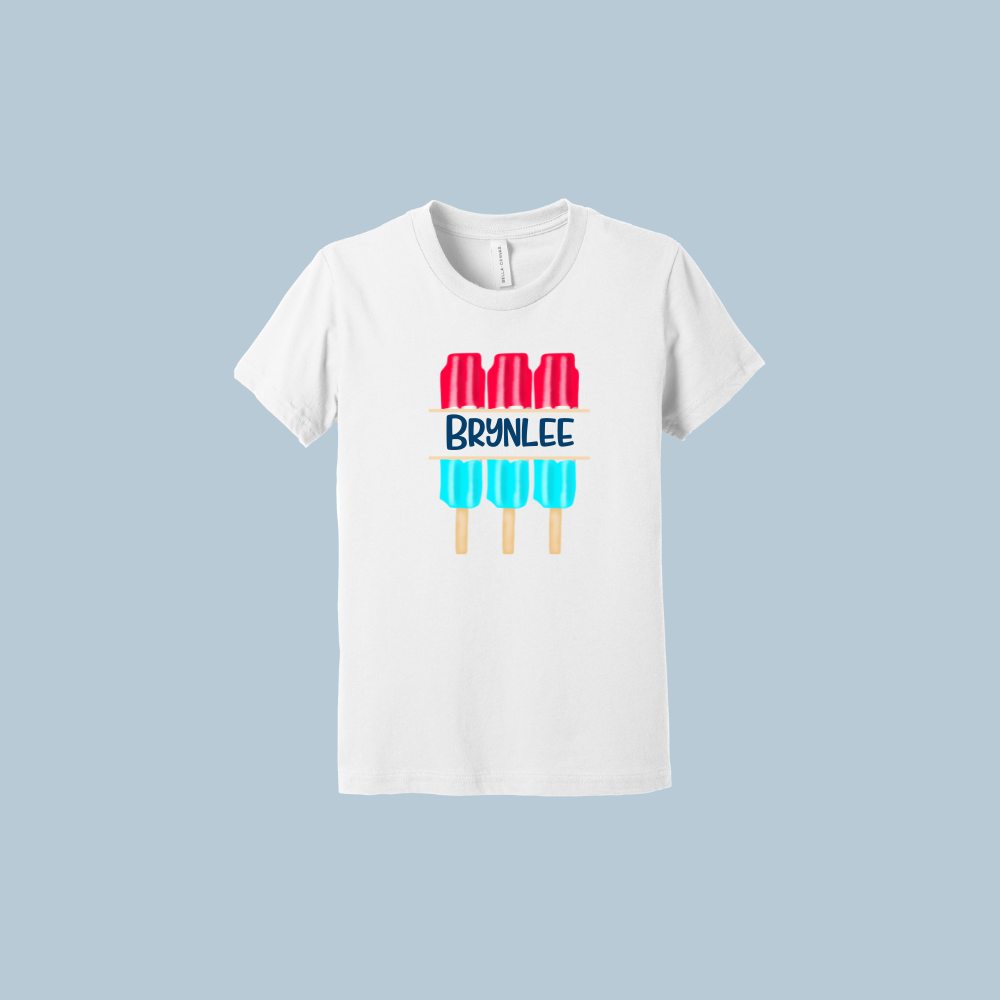 Customized Popscicle Name Shirt