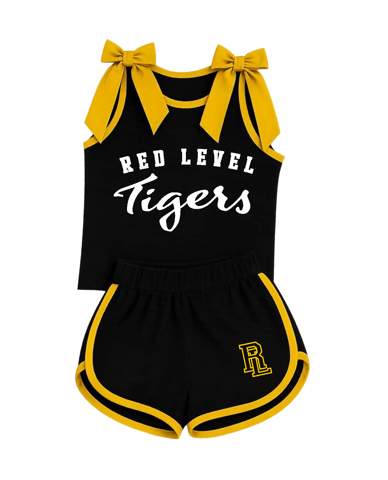 Red Level Tigers Custom Spirit Set – Tank Top & Shorts (Pre-Order Deposit) Gallery 334