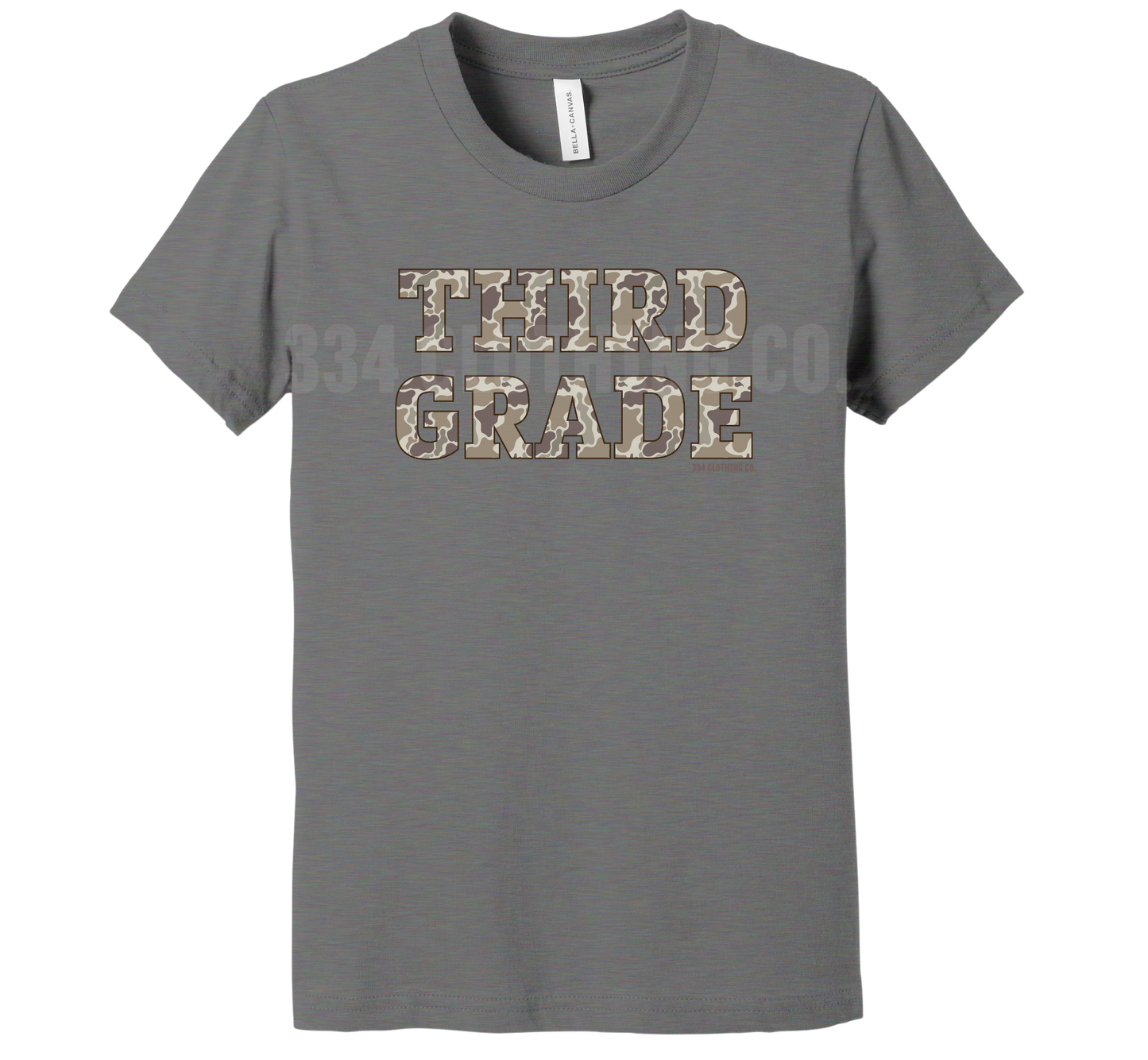 Old School Camo Grade T-Shirts (Pre-K through 6th)