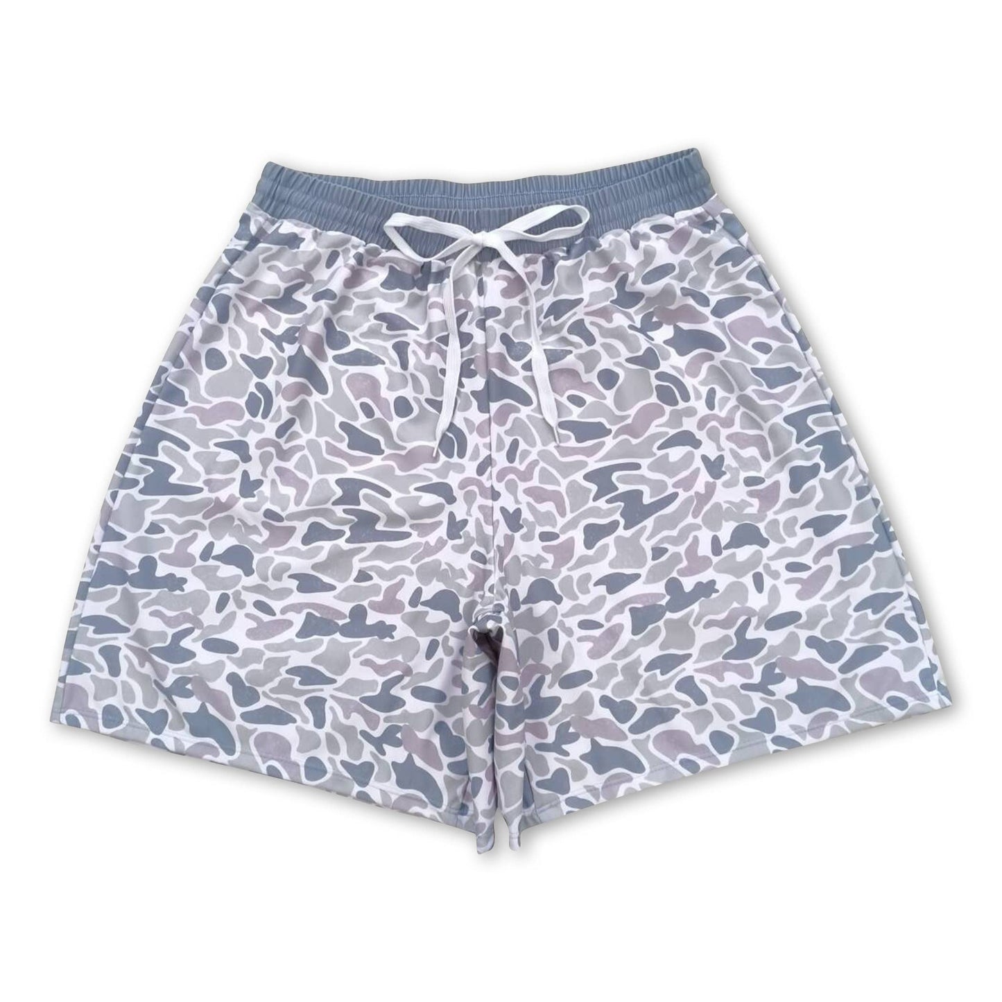 Multi color camo adult men swim trunks