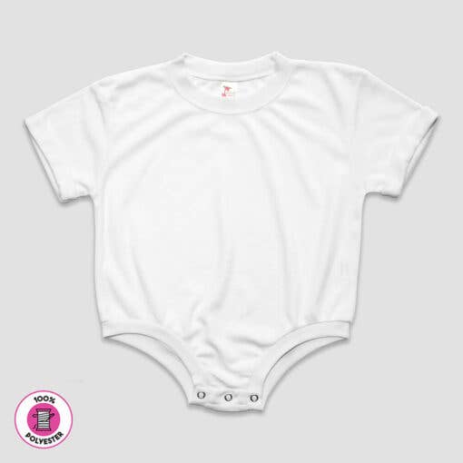 Infant Baby Bubble Romper Short Sleeve Sublimation Blanks Laughing Giraffe