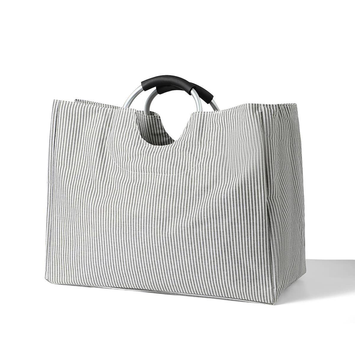 Collapsible Fabric Laundry Bag with Metal Handles Selini New York