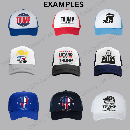 Trump Trucker Hats- Choose your hat and design!