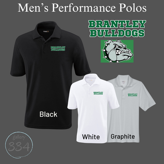 Men's Performance Polo-Brantley Bulldogs