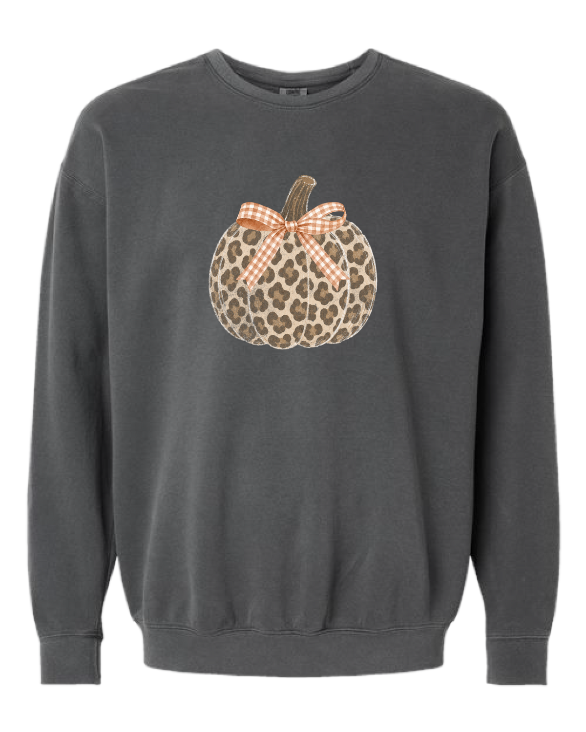 Leopard Pumpkin - Comfort Colors 1466 Crewneck Sweatshirt Gallery 334