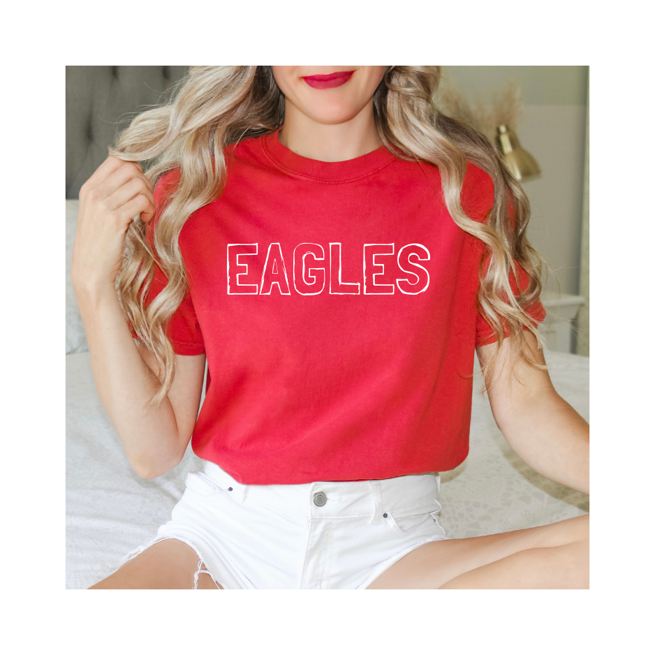 Eagles Comfort Colors S/S White Eagles