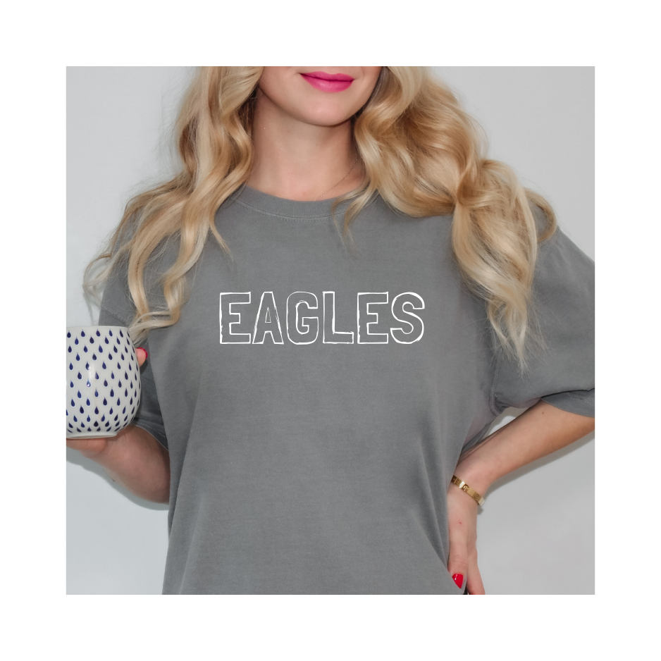 Eagles Comfort Colors S/S White Eagles