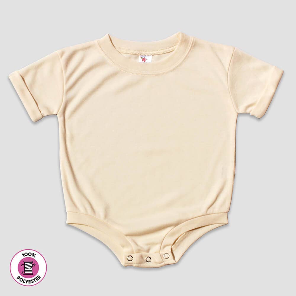 Infant Baby Bubble Romper Short Sleeve Sublimation Blanks Laughing Giraffe