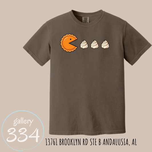 Pac-Man Pie- Comfort Color 1717 Short Sleeve T-Shirt