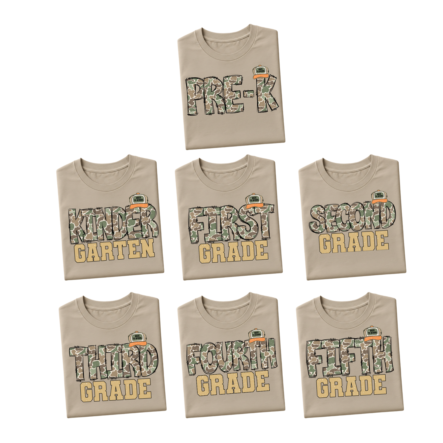 Camo Grade Shirt – Back to School (Pre-K through 5th Grade) Gallery 334