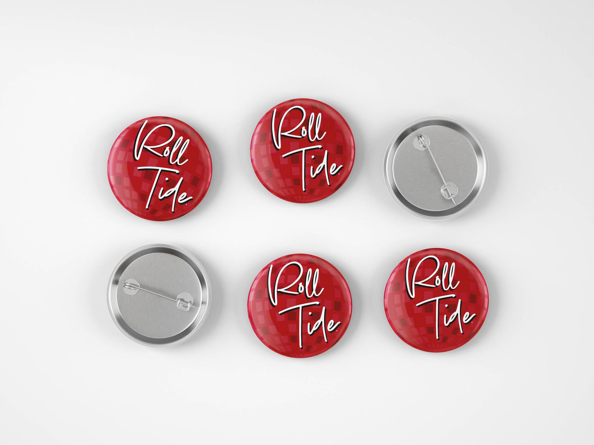 Alabama Roll Tide Disco Button Cute As A Button