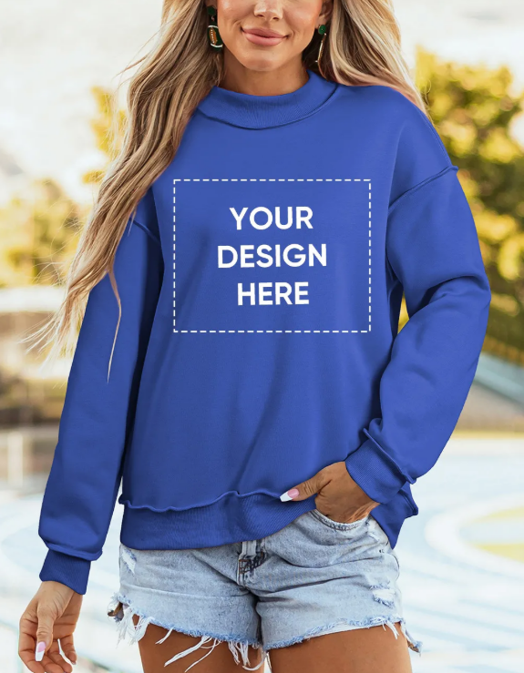 Game Day Oversize Reversible Mock Neck Sweatshirt | S-4X: Light Grey / Missy / 2XL Little Daisy Closet