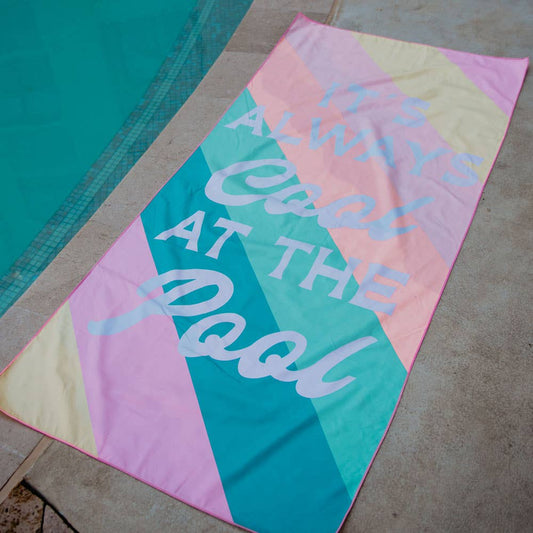 It's Always Cool At The Pool Quick Dry Towel Katydid