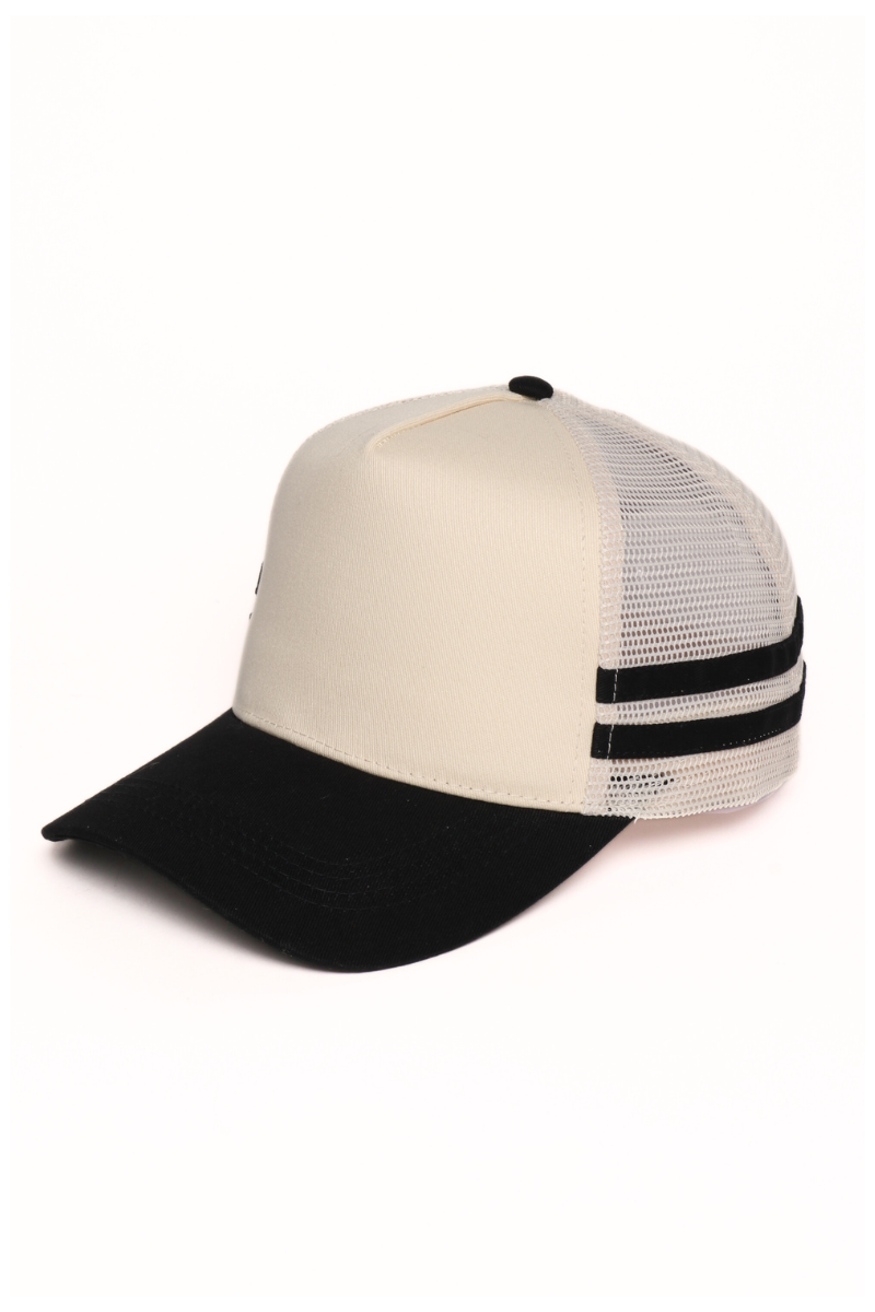 Retro Stripe Mesh Trucker Cap David And Young