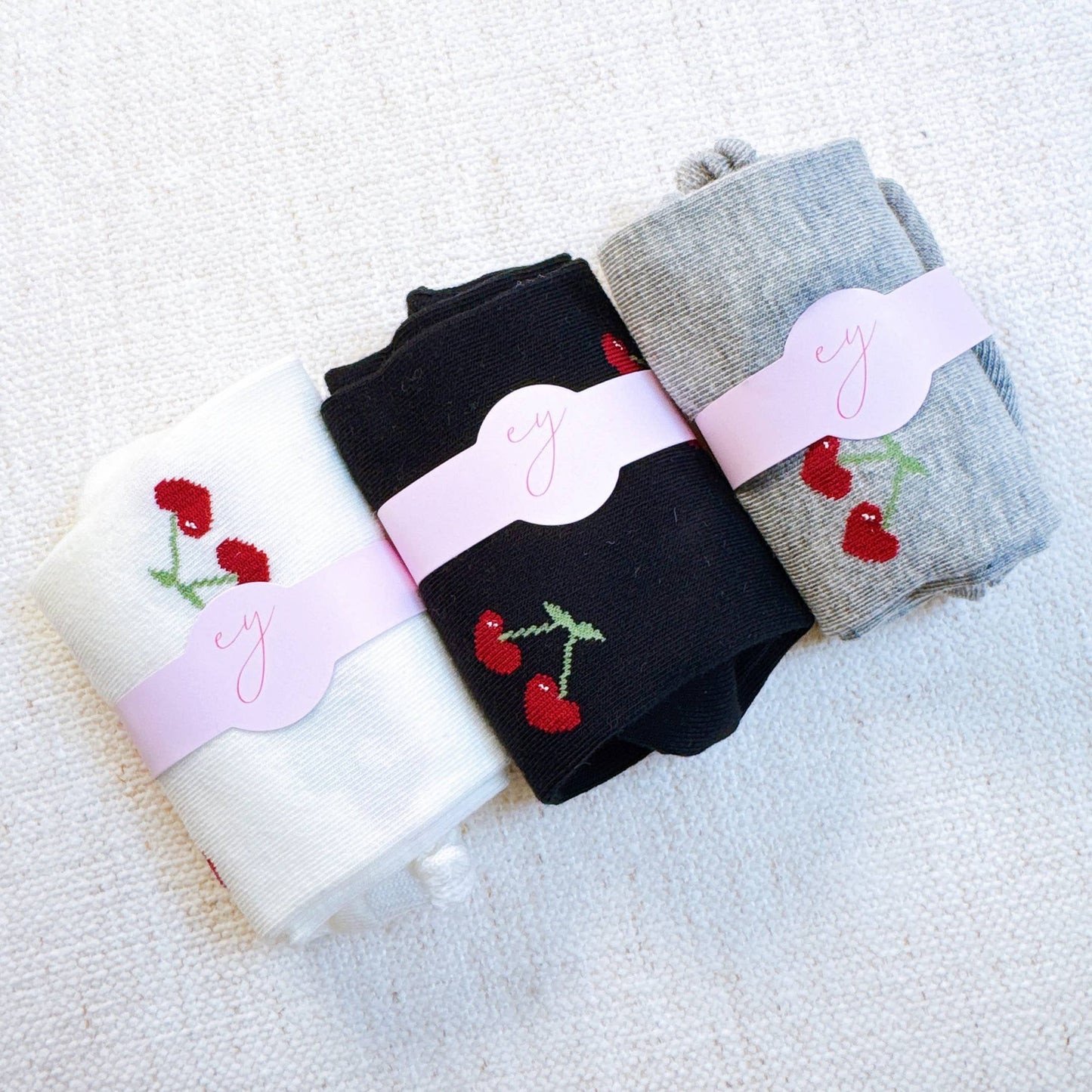 Heart My Cherries Socks Set Of 3