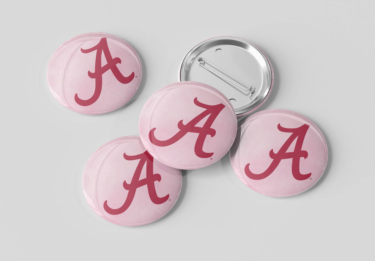 Alabama Pink Logo Button Cute As A Button