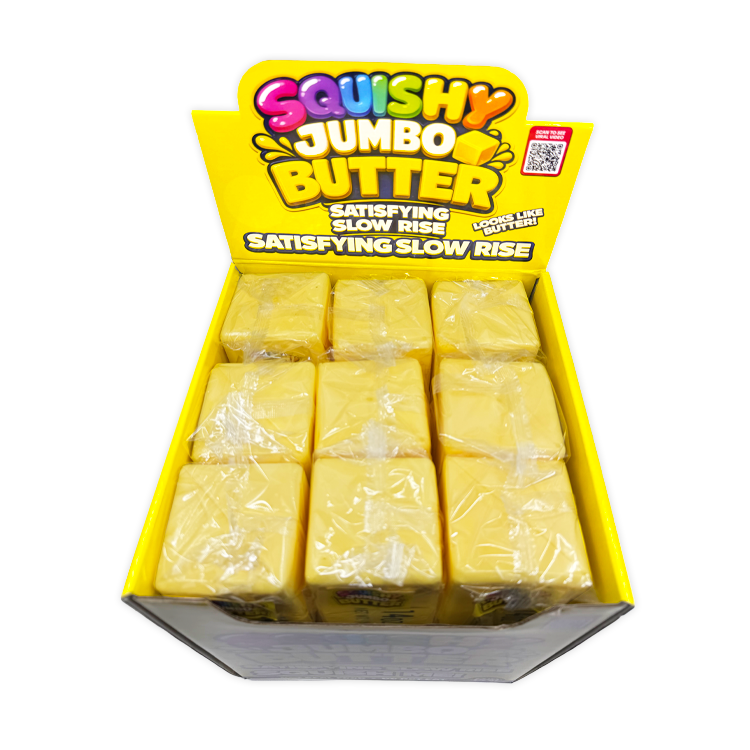 Fun Doh 10" JUMBO Butter Squish Slow Rise Toy- 9/Display Novelty Brands